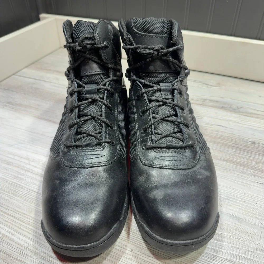 Bates Tactical Sport 2 Mid E03160 Boots Men US 11M Black Leather Combat Military